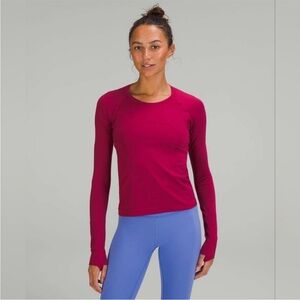 Lululemon Swiftly Tech Long-Sleeve Shirt 2.0 Magenta - Size M